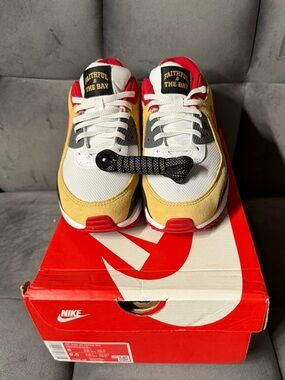 Size 8 Men's Nike Air Max 90 49ers RIV Shoes Brand New II7588-100 (damaged Box)